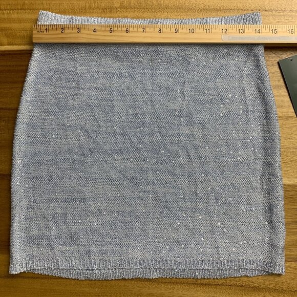 Wild Fable Womens Stretch Light Aqua Blue Sequin Knit Mini Skirt Size XS - Picture 8 of 13